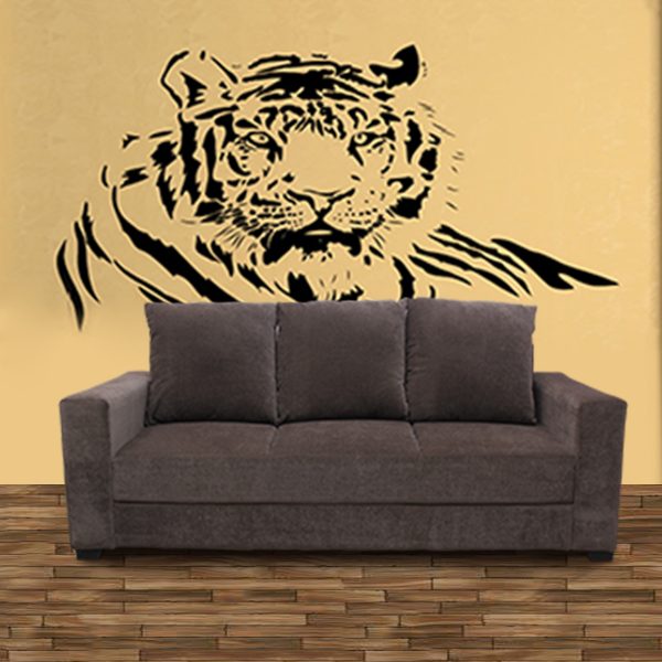 Three seater with puff molfino