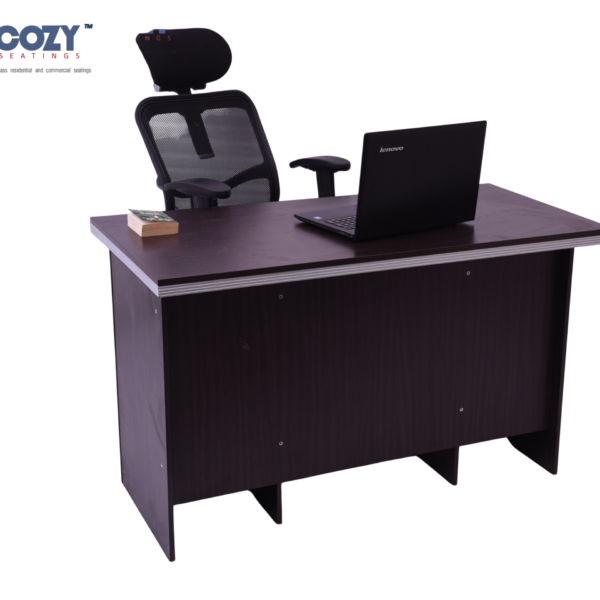 Mushy Synthetic PE Rattan (Wicker) Office Furniture Workstation Chair- Black