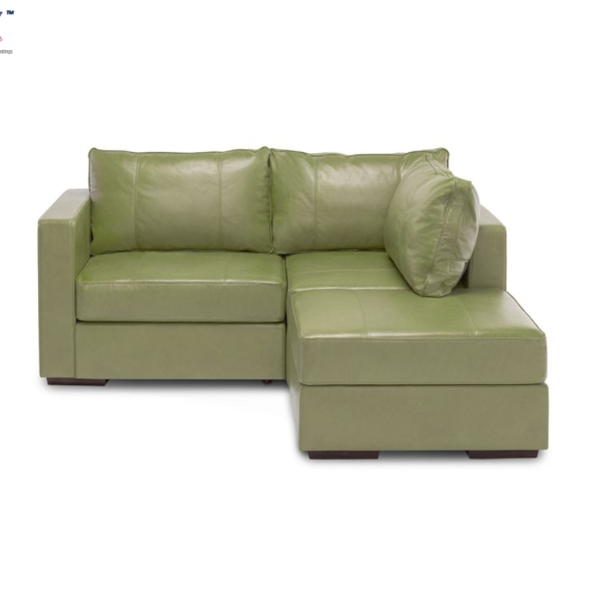 Clarkson Leatherette L-shaped sectional sofa 5 seater- Green()